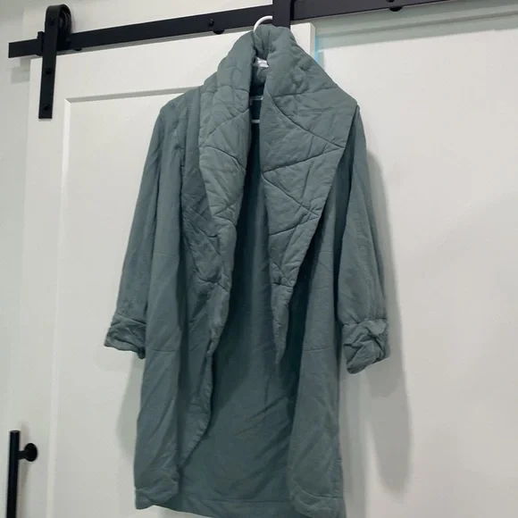 Young Fabulous & Broke Sandrine Quilted Coat Sage Green Size S/M - Picture 2 of 7